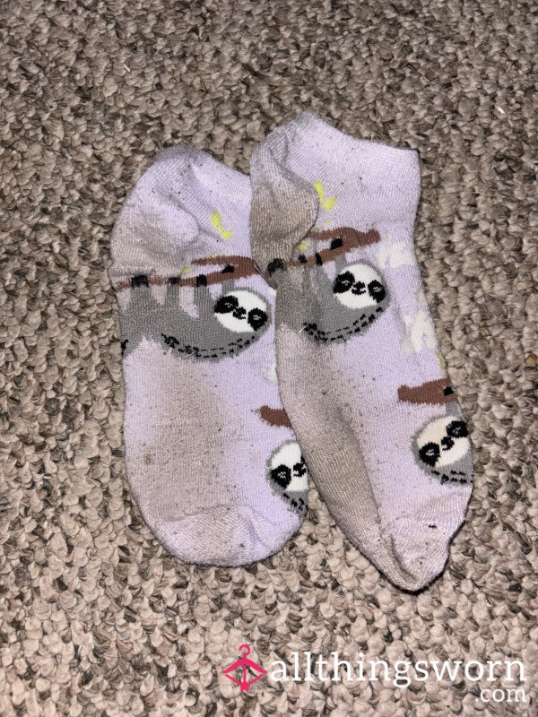 Purple Sloth Socks