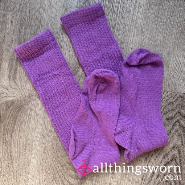 Purple Slouch Socks