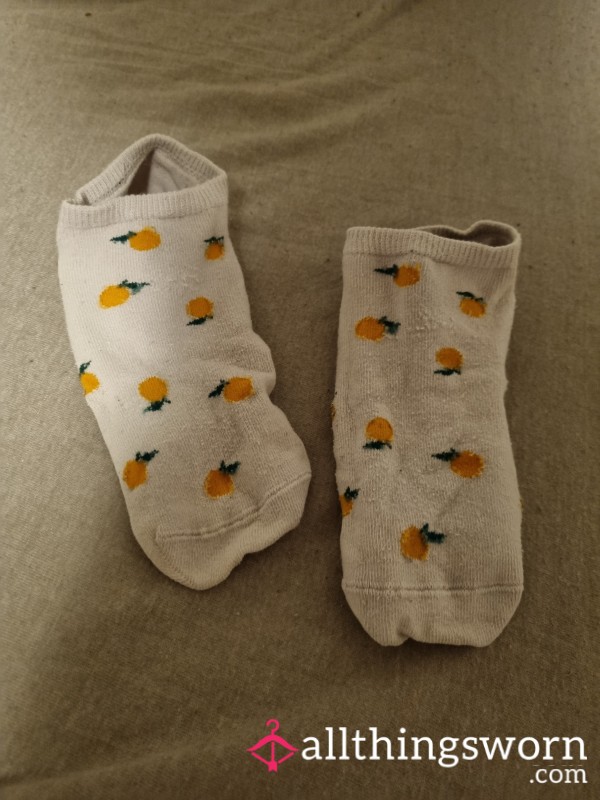Purple Socks With Oranges
