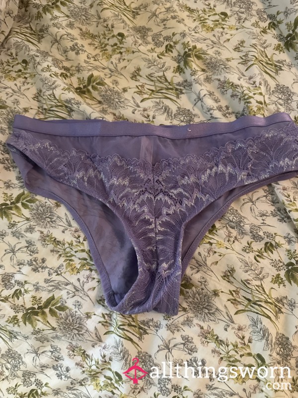 Purple Sparkle Lace Panties