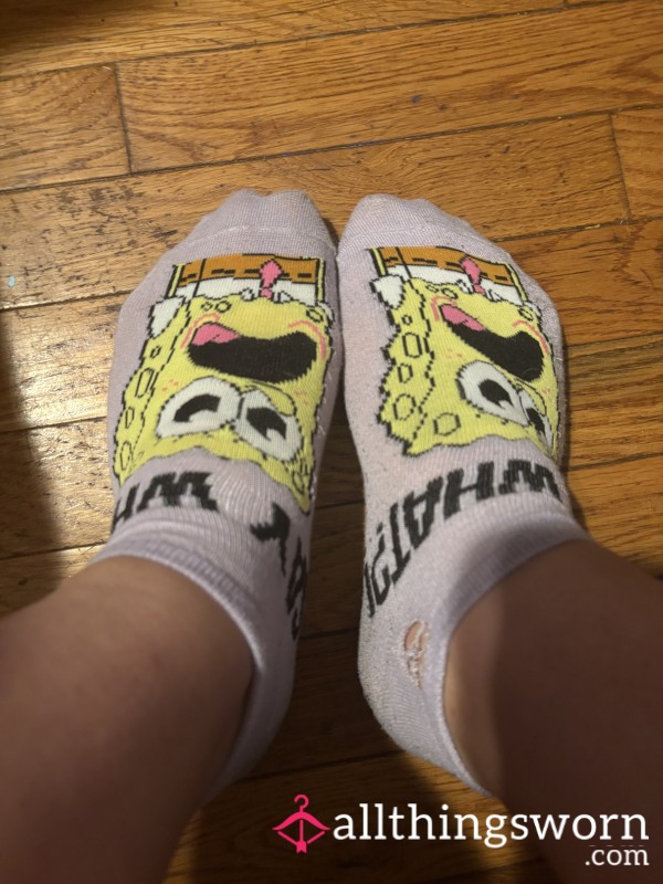 Purple Sponge Socks