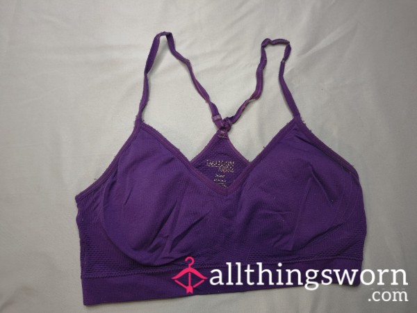 Purple Sports Bra, Well Worn
