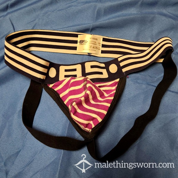 Purple Stripe, Size Medium Jockstrap