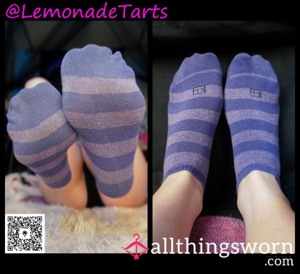 PURPLE STRIPES (SOCKS LISTING #10)