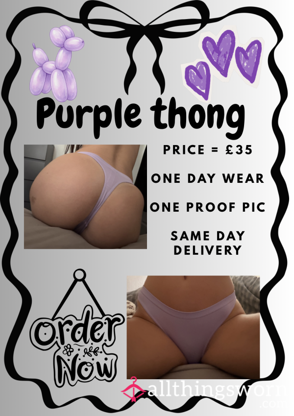 Purple Thong