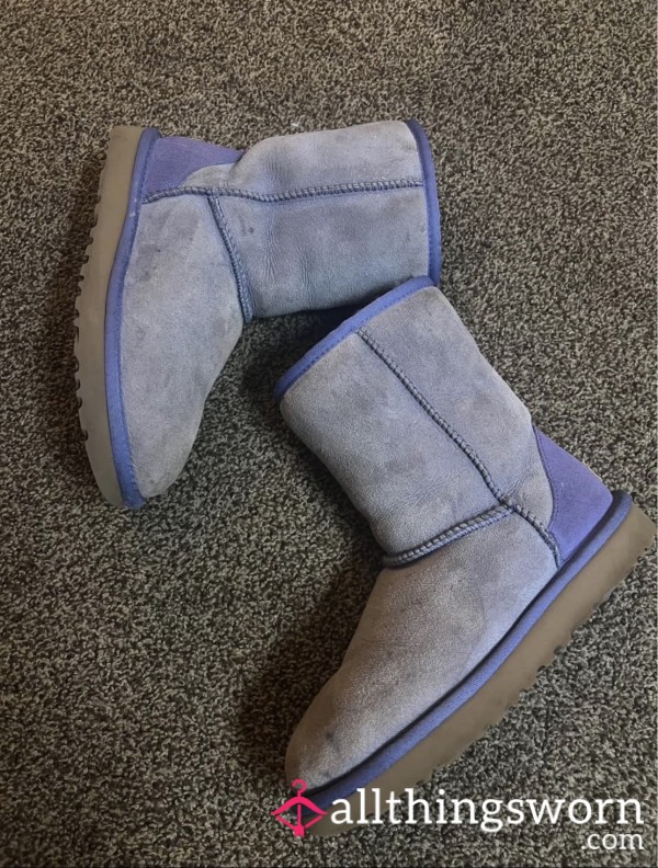 Purple Ugg Boots Well-Worn