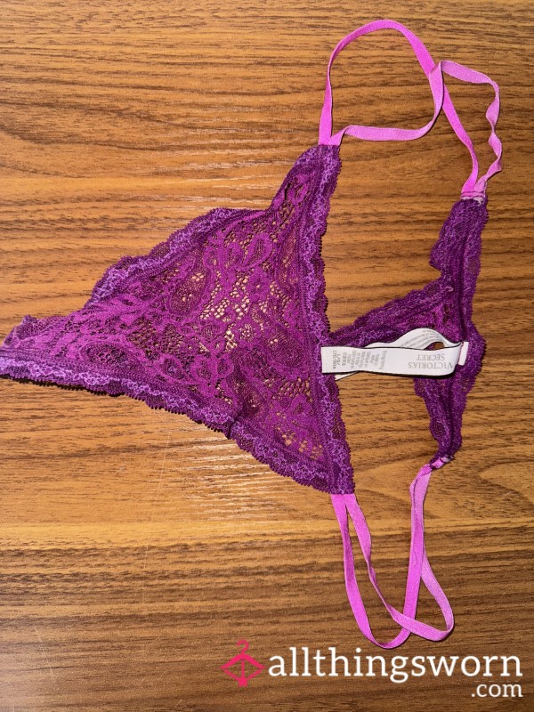 Purple Victoria’s Secret Lace Thong