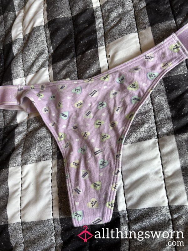 Purple VS Sweetheart Thong
