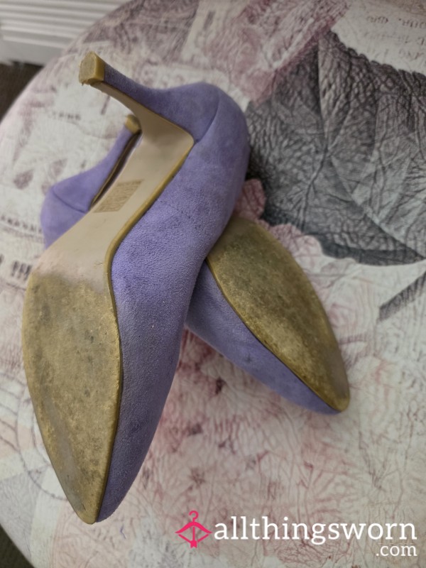 Purple Well Worn Heels