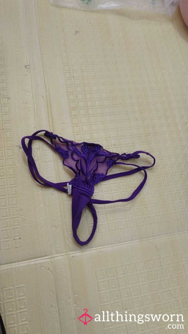 （Sold）Purple Whisper Temptation — Far Eastern Feminine Allure G-String