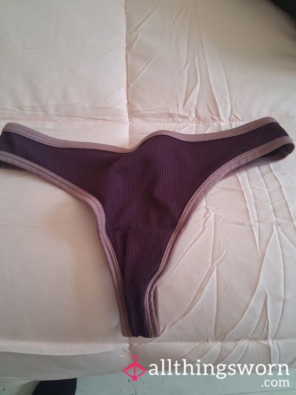 Purple Work Thong