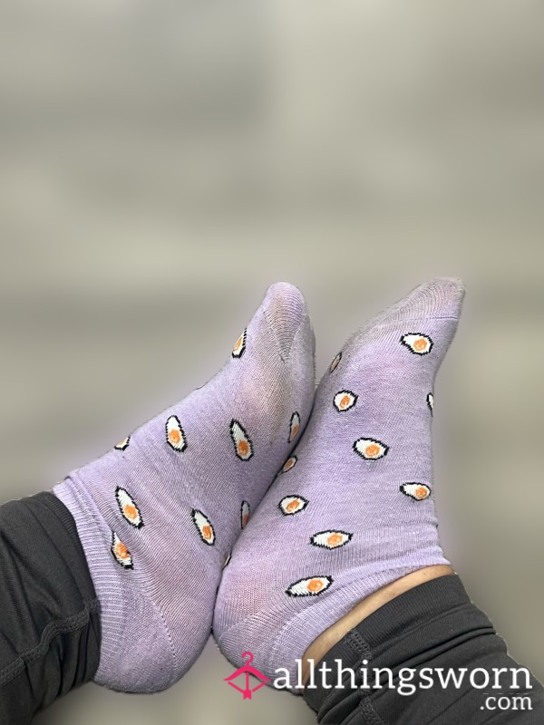 Purple Worn Socks