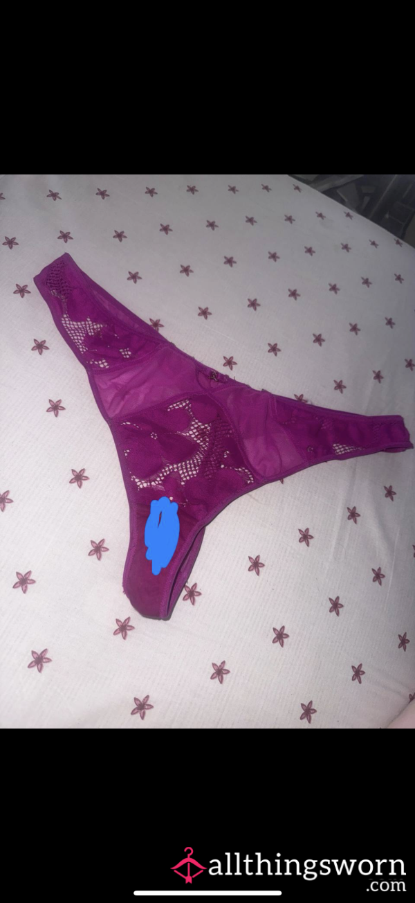 Purple&gold Worn Panties