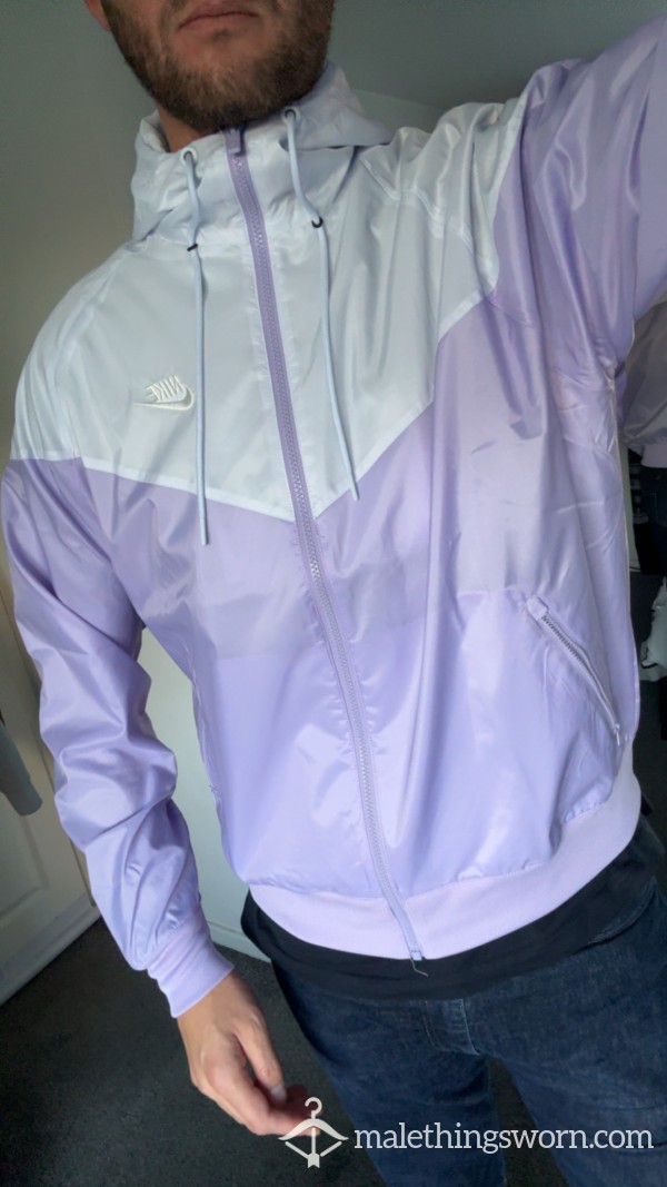 Purple/White Nike Running Jacket - Medium