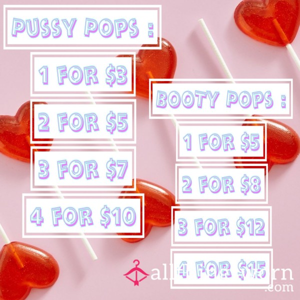 ❤️ Pu**y/ BOOTY POPS HEART SHAPED ❤️