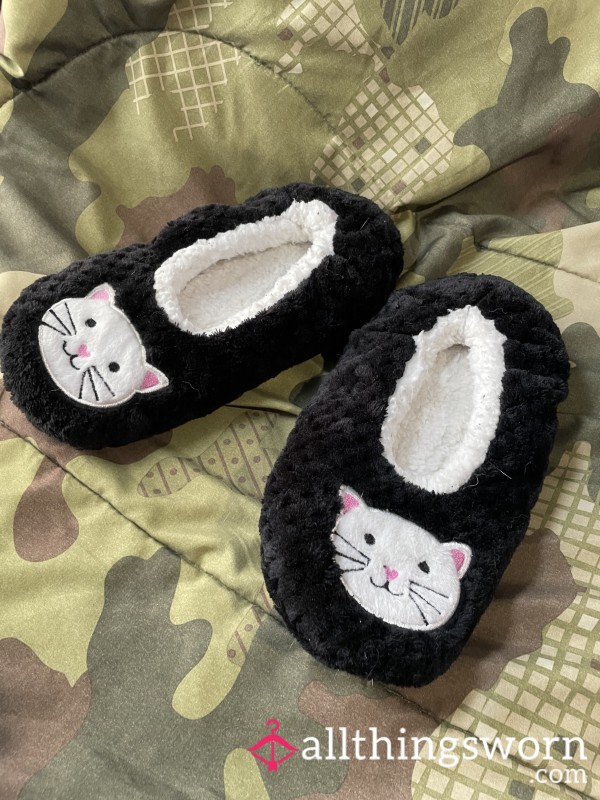 Pu**y Cat Slipper Socks