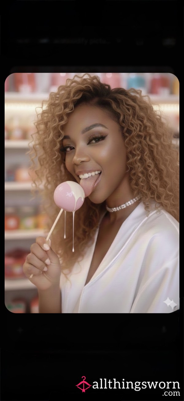 Pu**y Pop (2 Piece) - Includes: Photo Set, Custom Sessions, Video, Candy Prepared “your Way”