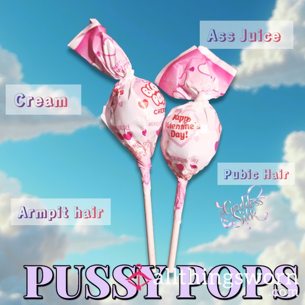 2 Pu**y Pops Lollipops – Suck For Goddess | Tasty Cream