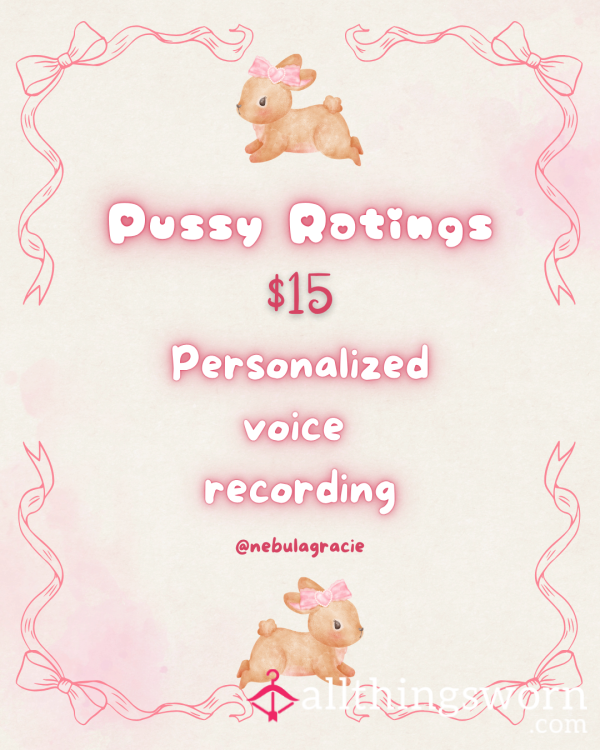 💫pu**y Ratings💫