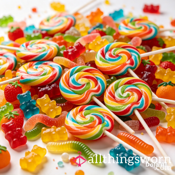Pu**y Soaked Sweets And Lollipops
