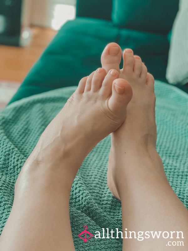 Putting On Some Lotion On My Feet And Toes