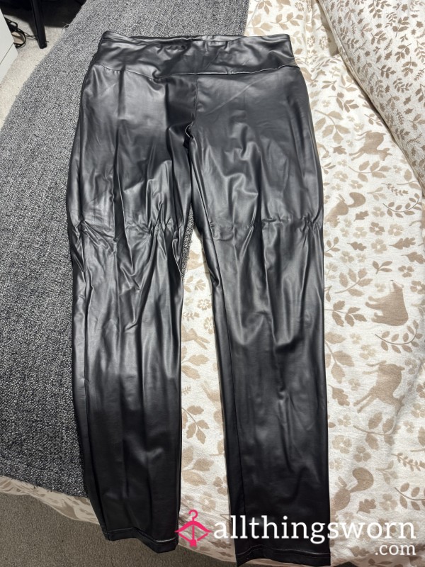 PVC Leggings, Well Worn 💦