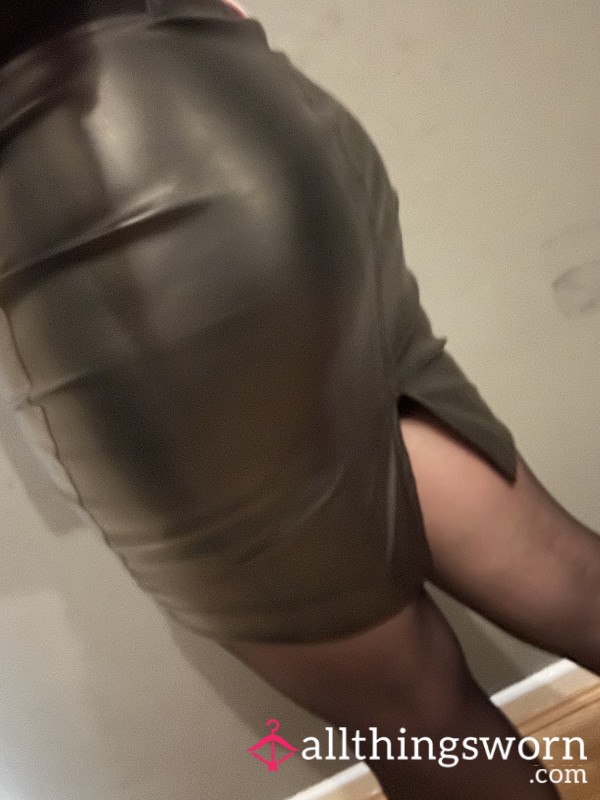 PVC Skirt With Zip Up The Front