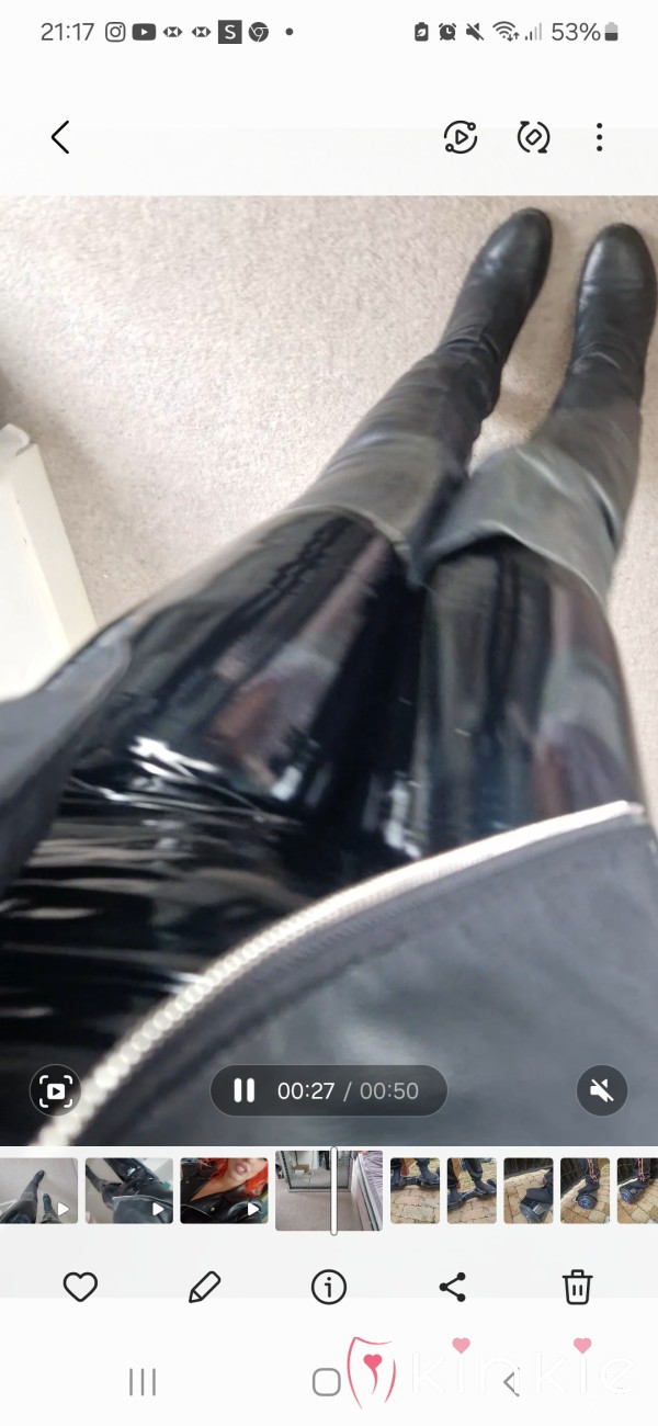 Pvc Stretchy Tight Fitting Pants