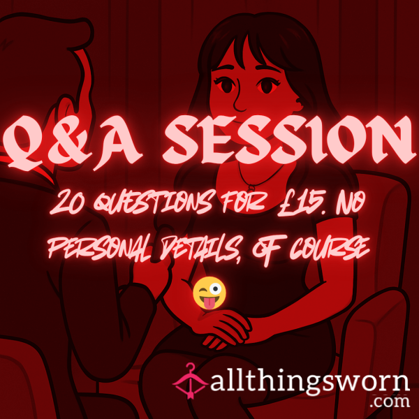 Q&A Session With Me! 🗣