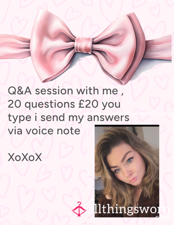 Q&A Sessions ! ❤️‍🔥