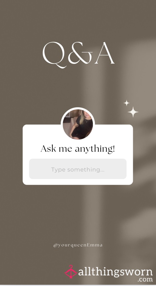 Q&A With Emma Want To Get To Know Me Better