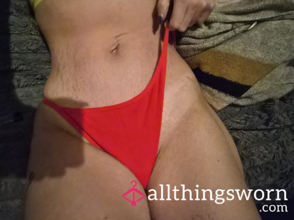 Raunchy Red Thong 😍♥️