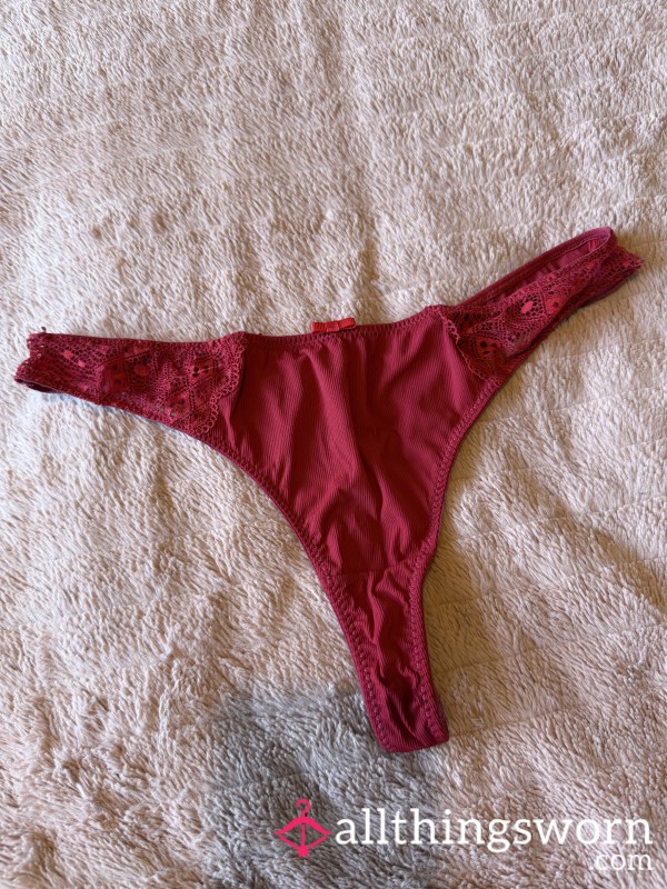 Racey Red Thong