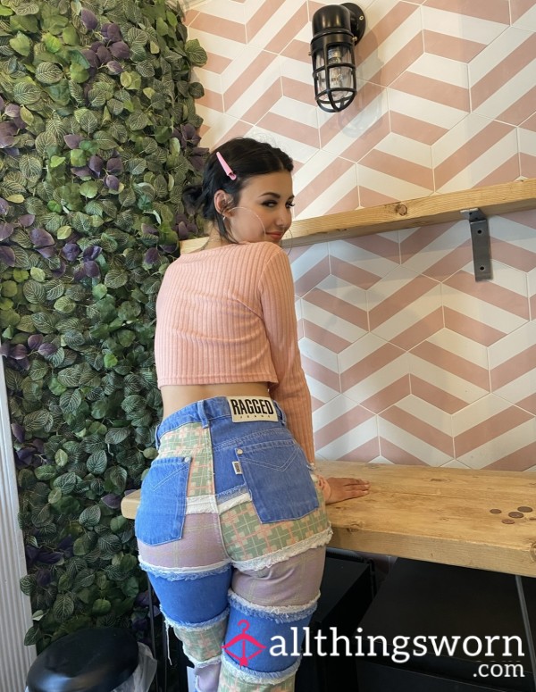 Ragged Patchwork Jeans