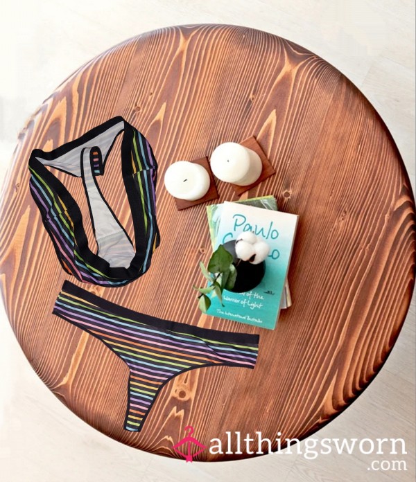 Rainbow Color Thong