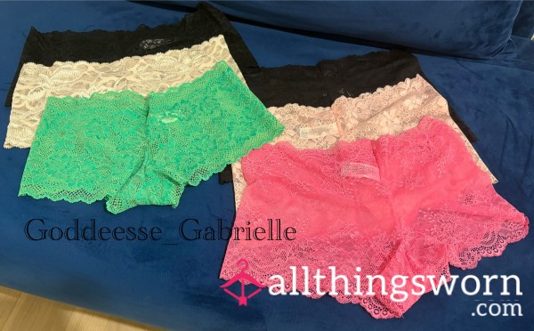 Rainbow Colors Lace Hipsters