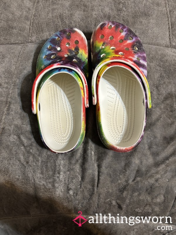 Rainbow Crocs