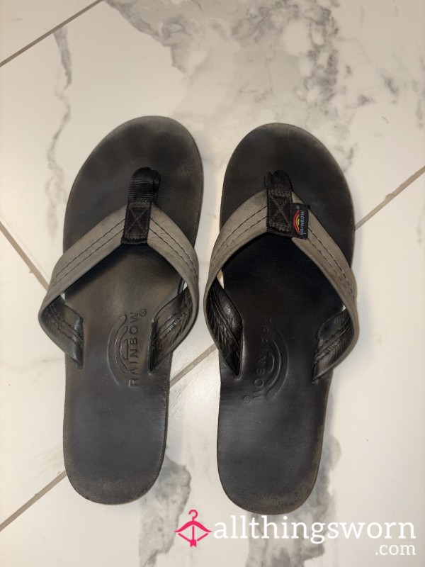 Rainbow 🌈 Flip Flops