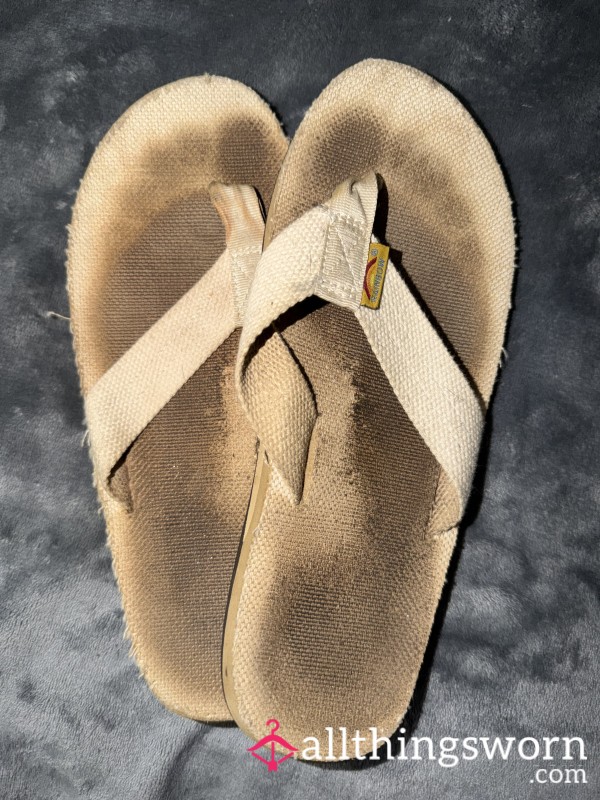 Rainbow Flip Flops