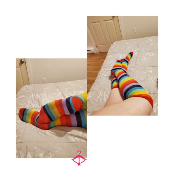 Rainbow High Knee Socks
