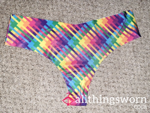 Rainbow Multi-directional Lined Seamless Thong