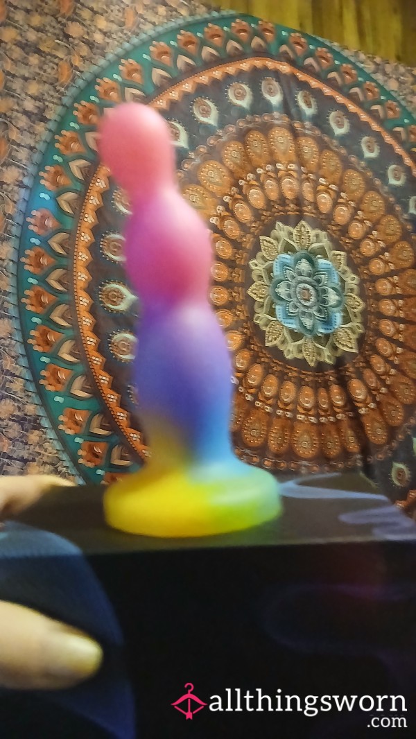 Rainbow Suction Cup A**l Rider