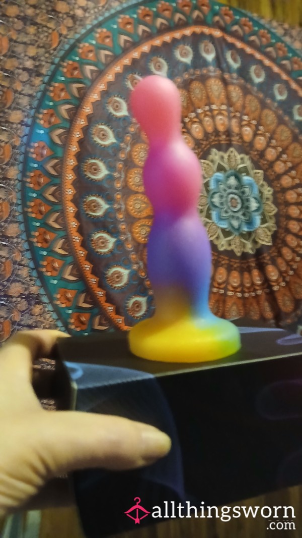 Rainbow Suction Cup Di**o