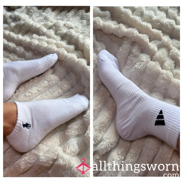 Ralph Lauren / Adidas White Socks