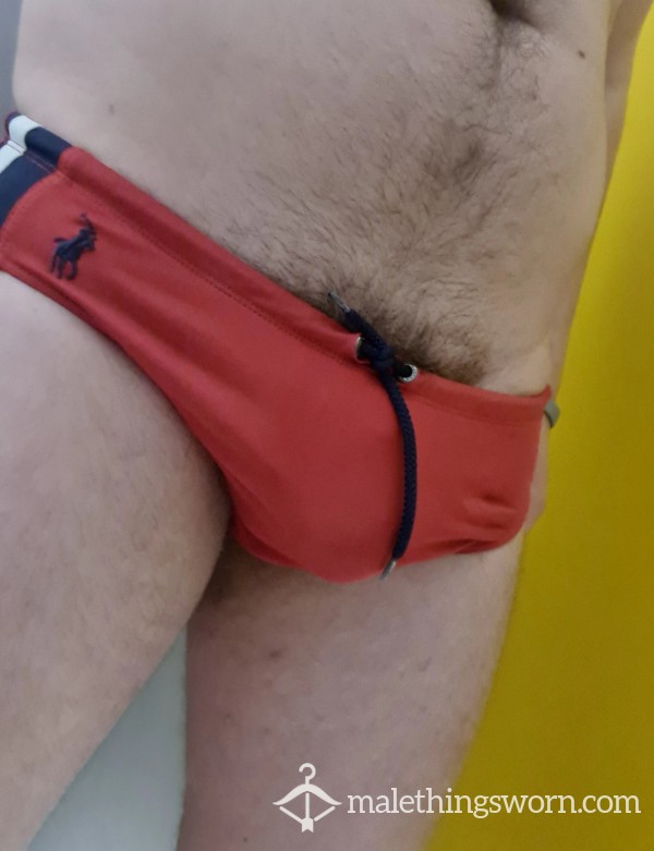 Ralph Lauren Red Swimming Briefs