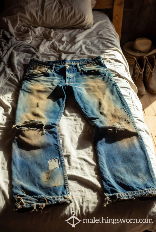 Ranch Work Worn Jeans