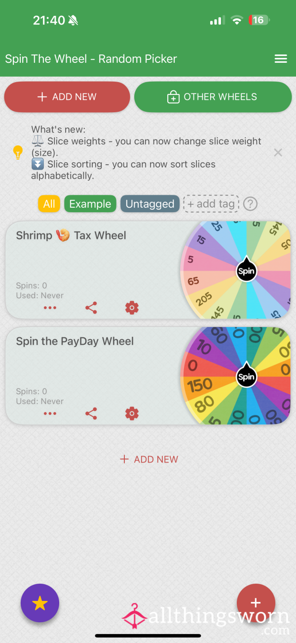 Random Wheel Spin