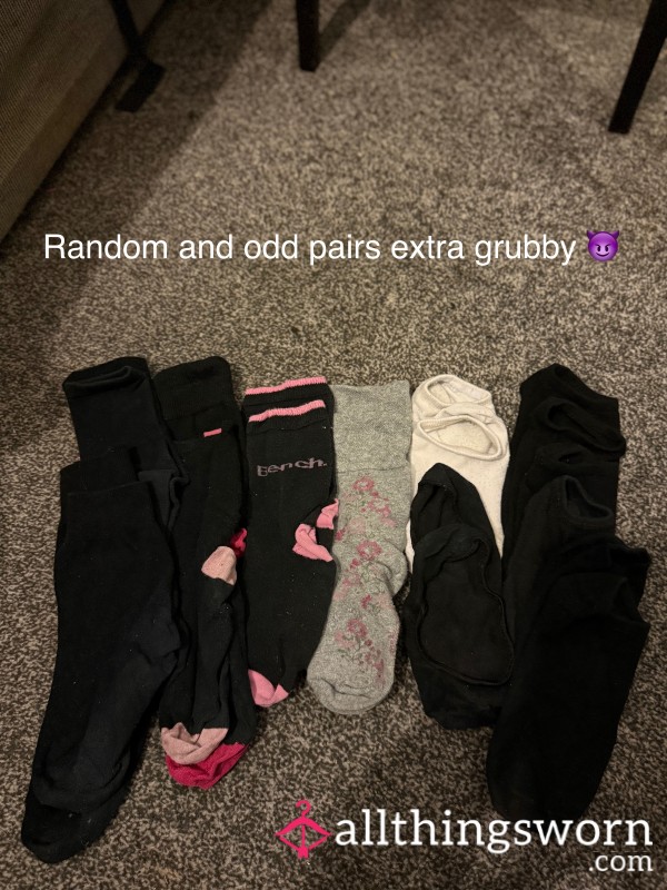 Random/odd Filthy Socks Worn To Your Complete Desire 😈😈😈