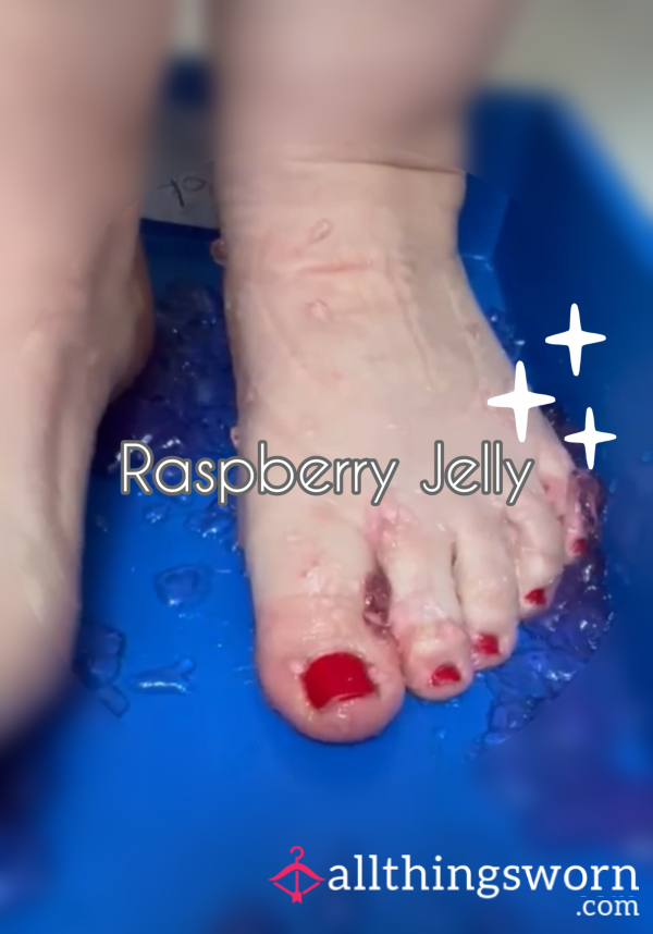 Raspberry Jelly 🖤 Sploshing 🖤 Foot Play 🖤 Squelching 🖤 ASMR