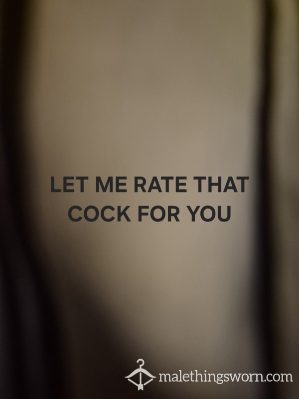 Rate Your C*ck